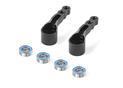 XRAY Aluminum Steering Arm (2) – For 1-Piece Chassis (322516)