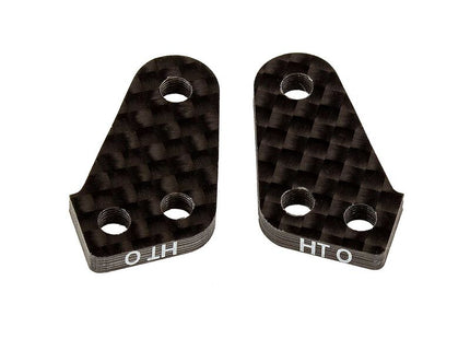 Team Associated RC10B74.1 Factory Team Carbon Fiber HT +0 Steering Block Arms