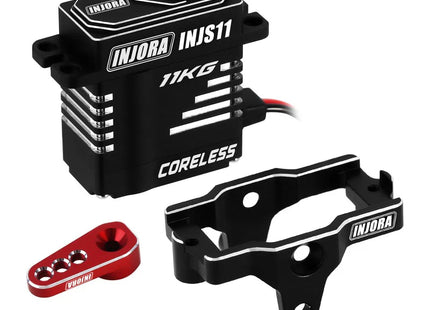 INJORA 11KG Coreless High Torque Micro Servo for 1/18 TRX4M (INJS11 – High Voltage)  SKU: INJS11-4MBK