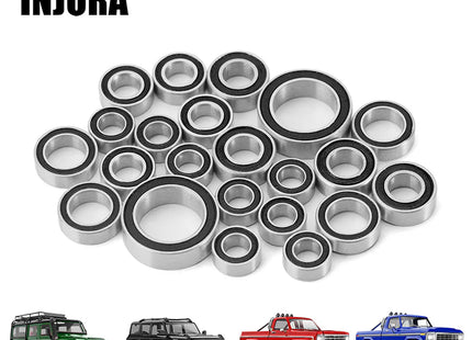 INJORA 22PCS Steel Sealed Bearing Kit for 1/18 TRX4M – 4M-03
