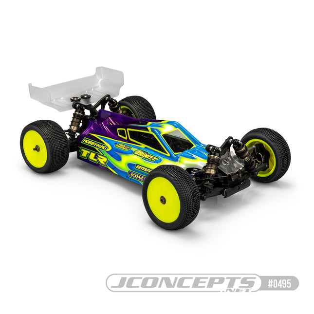 JConcepts TLR 22X-4 “P2” 1/10 Buggy Body w/ Carpet Wing (Clear) (0495)