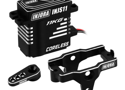INJORA 11KG Coreless High Torque Micro Servo for 1/18 TRX4M (INJS11 – High Voltage)  SKU: INJS11-4MBK