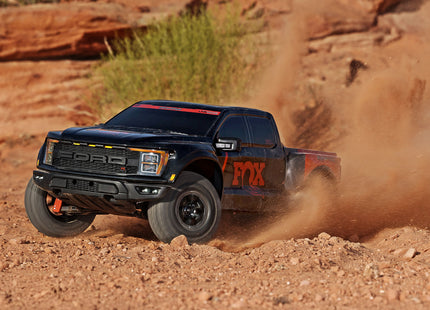 Traxxas Ford Raptor R 4x4 Ultimate VXL Brushless RTR 1/10 4WD Truck  (Fox 1 Black / Fox 2 Orange / FOXSE Gold) — #101177-4