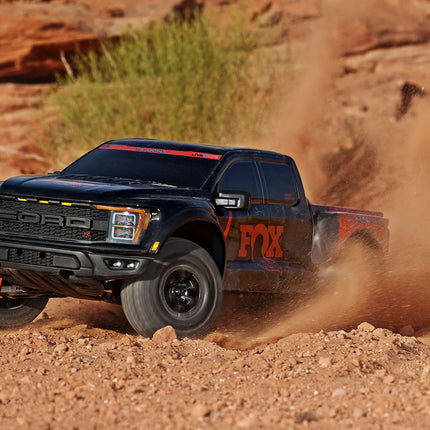 Traxxas Ford Raptor R 4x4 Ultimate VXL Brushless RTR 1/10 4WD Truck  (Fox 1 Black / Fox 2 Orange / FOXSE Gold) — #101177-4