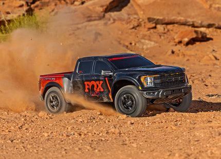 Traxxas Ford Raptor R 4x4 Ultimate VXL Brushless RTR 1/10 4WD Truck  (Fox 1 Black / Fox 2 Orange / FOXSE Gold) — #101177-4