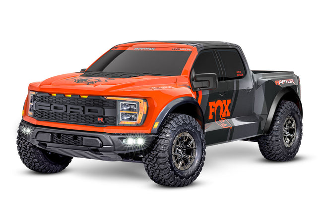 Traxxas Ford Raptor R 4x4 Ultimate VXL Brushless RTR 1/10 4WD Truck  (Fox 1 Black / Fox 2 Orange / FOXSE Gold) — #101177-4