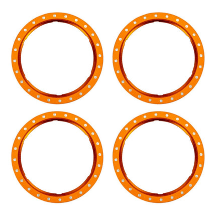 TRAXXAS Pro Scale Orange Aluminum Beadlock Rings (4) – 10276-ORNG