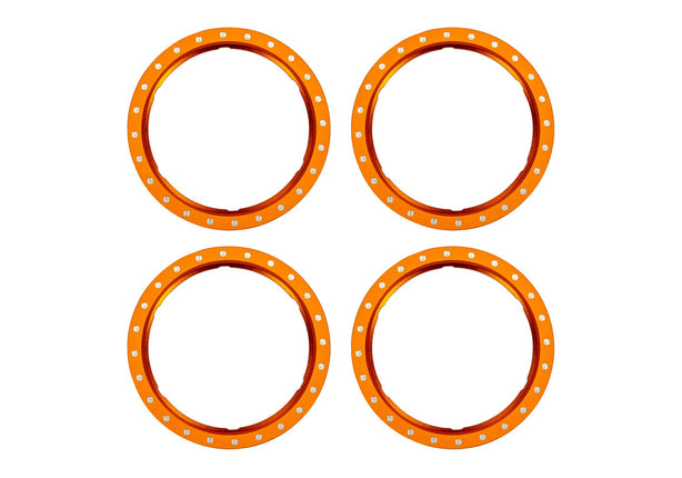 TRAXXAS Pro Scale Orange Aluminum Beadlock Rings (4) – 10276-ORNG