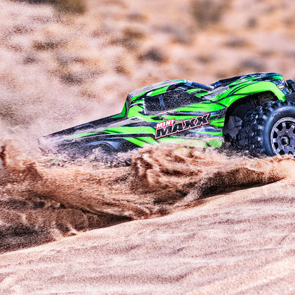 Traxxas Mini Maxx® Brushless 1/16 4WD RTR Monster Truck (Black, Blue, Green OR Orange) w/TQ™ 2.4GHz Radio, Battery & Charger