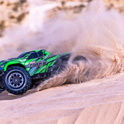Traxxas Mini Maxx® Brushless 1/16 4WD RTR Monster Truck (Black, Blue, Green OR Orange) w/TQ™ 2.4GHz Radio, Battery & Charger