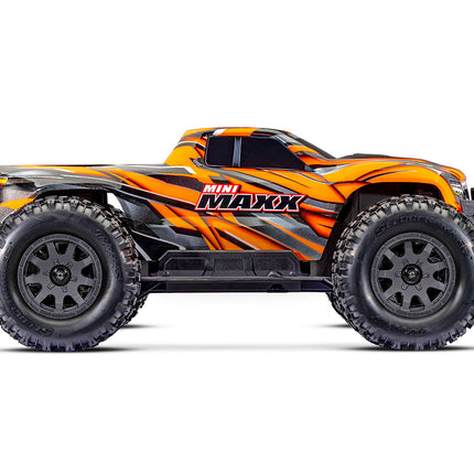 Traxxas Mini Maxx® Brushless 1/16 4WD RTR Monster Truck (Black, Blue, Green OR Orange) w/TQ™ 2.4GHz Radio, Battery & Charger
