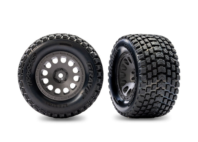 Traxxas Mini XRT™ Gravix Pre-Mounted Tires (2) Part Number: 10775-GRAY