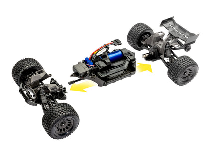 Traxxas Mini XRT® Brushless 1/16 4WD RTR Monster Truck (Blue, Orange, Red, or Green) w/TQi 2.4GHz Radio, Battery & USB-C Charger Part Number: 108076-1