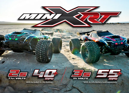 Traxxas Mini XRT® Brushless 1/16 4WD RTR Monster Truck (Blue, Orange, Red, or Green) w/TQi 2.4GHz Radio, Battery & USB-C Charger Part Number: 108076-1