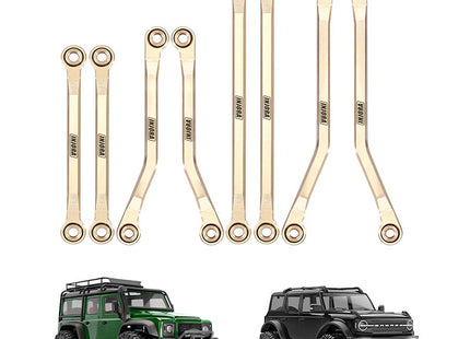 INJORA Brass High Clearance Links Set for 1/18 TRX4M Defender & Bronco – 4M-40