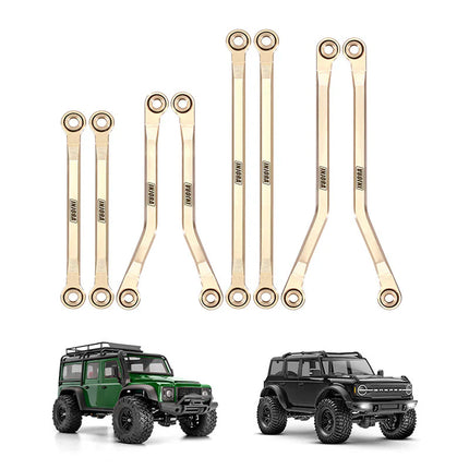 INJORA Brass High Clearance Links Set for 1/18 TRX4M Defender & Bronco – 4M-40