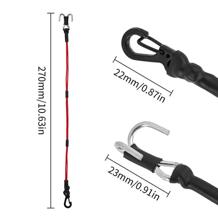 Rc Recovery Rope INJORA 270mm Elastic Strap Rescue Rope with Hooks for 1/18 & 1/24 RC C ...