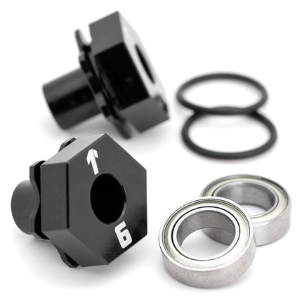 1UP Racing Team Associated TC8 Aluminum DirectHex Hub Axles (2) (6mm Offset) – 1UP-15536