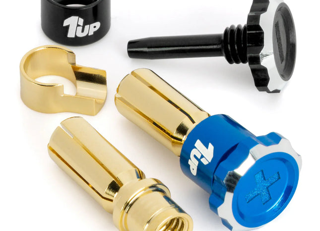 1up Racing Lockdown Adjustable Bullet Plugs (Multiple Colors Available!)