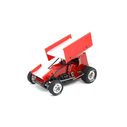 1RC Racing Sprint Car 4.0 1/18 Brushless RTR 2WD Oval Racer (Red, Black, OR Clear) w/2.4GHz Radio, Battery & Charger