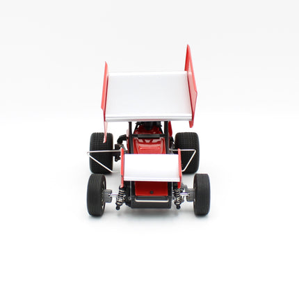 1RC Racing Sprint Car 4.0 1/18 Brushless RTR 2WD Oval Racer (Red, Black, OR Clear) w/2.4GHz Radio, Battery & Charger