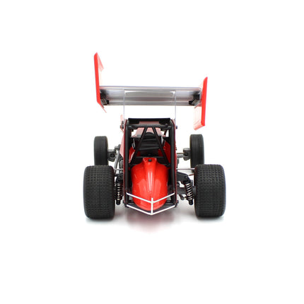 1RC Racing Sprint Car 4.0 1/18 Brushless RTR 2WD Oval Racer (Red, Black, OR Clear) w/2.4GHz Radio, Battery & Charger