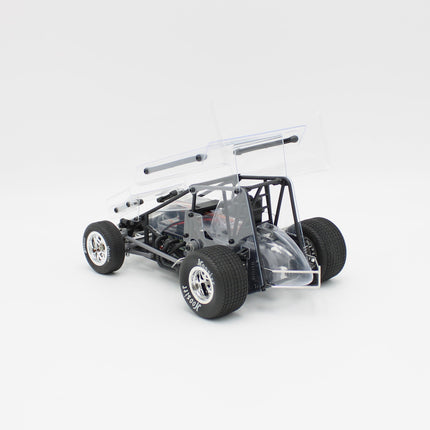 1RC Racing Sprint Car 4.0 1/18 Brushless RTR 2WD Oval Racer (Red, Black, OR Clear) w/2.4GHz Radio, Battery & Charger