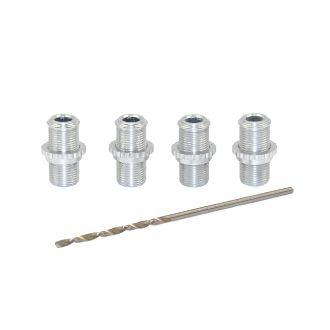 1RC Racing 1/18 Threaded Aluminum Shock Body Set (Silver) (4) (1RC5006)