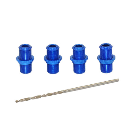 1RC Racing 1/18 Threaded Aluminum Shock Body Set (Blue) (4) (1RC5007)