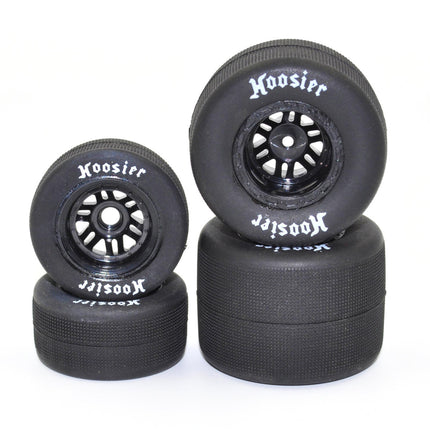 1RC Racing 1/18 Asphalt Sprint Car Tires (Black) (Soft) (4) – Front & Rear – 1RC5582