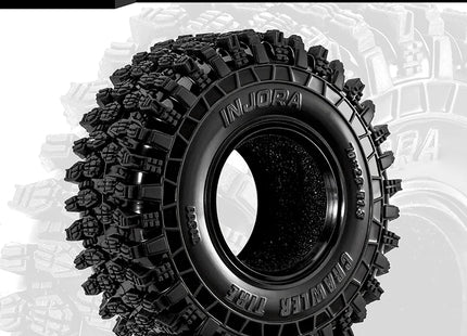 INJORA 1.3" Rock Crawling Tires (70 × 26 mm) for 1/18 & 1/24 RC Crawlers – T1311