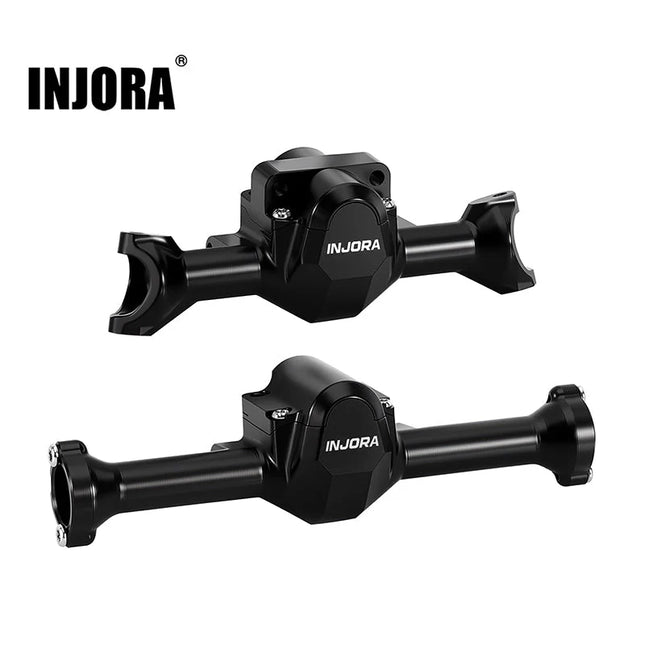 INJORA Aluminum Front & Rear Axle Housings for 1/30 Axial SCX30 - SCX30-10BK