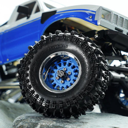 INJORA 1.3" ModuWheel Brass & Aluminum Micro Crawler Beadlock Wheels (4) 40.5g ea (-4.05mm Offset) – YQW-MW1316