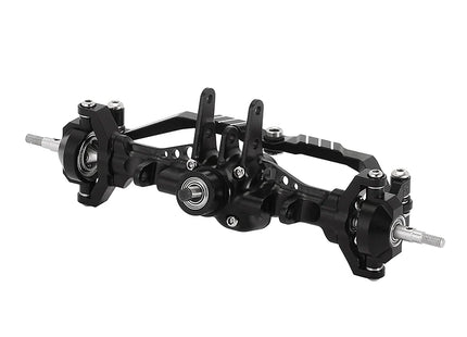 INJORA +4mm Extended Aluminum Front & Rear Complete Axles for 1/18 TRX4M / TRX4MT — 4M-61FR