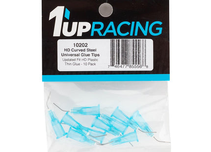 1UP Racing HD Curved Steel CA Glue Tips (Thin Glue) (10)