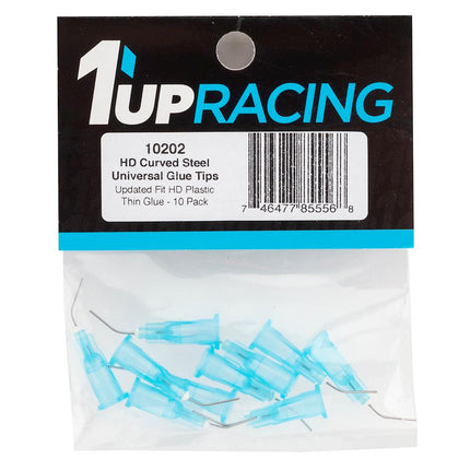1UP Racing HD Curved Steel CA Glue Tips (Thin Glue) (10)