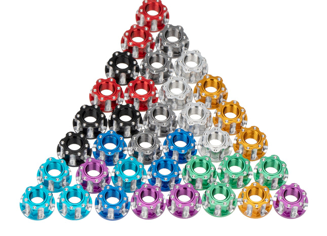 BOOF RC Aluminum M4 Flange Lock Nuts (4pc)