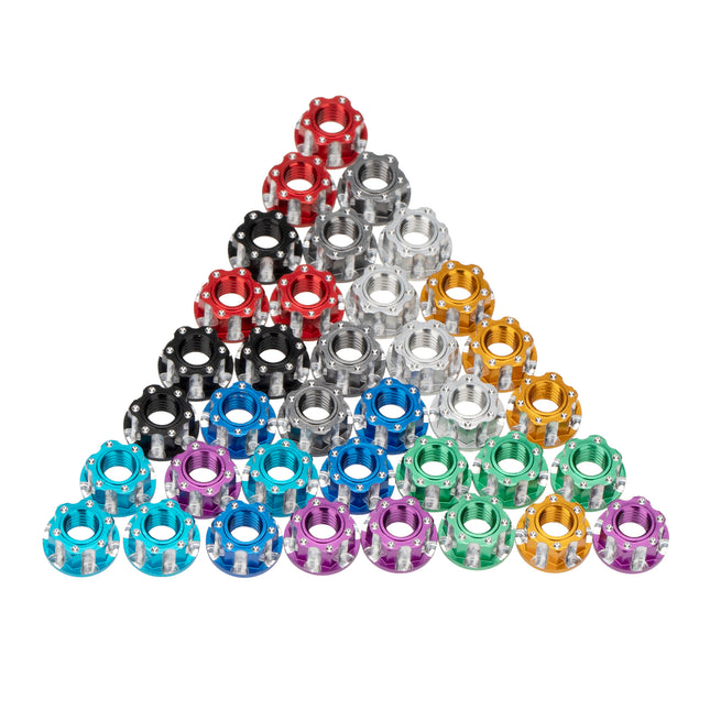 BOOF RC Aluminum M4 Flange Lock Nuts (4pc)