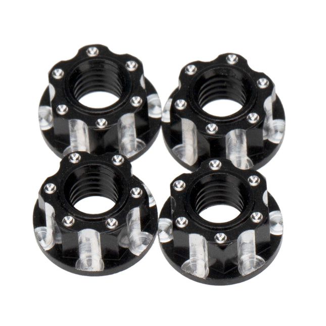 BOOF RC Aluminum M4 Flange Lock Nuts (4pc)
