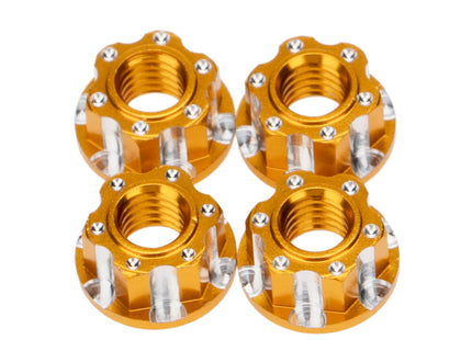 BOOF RC Aluminum M4 Flange Lock Nuts (4pc)