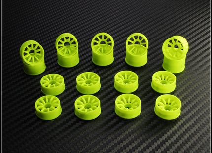 PN Racing Mini-Z 2WD Machine Cut 10-Spoke Rear Wheels F1 – 210YR0-210YR3 / 210WR0-210WR3