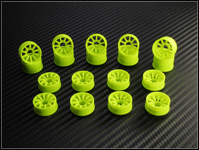 PN Racing Mini-Z 2WD Machine Cut 10-Spoke Front Wheels F1 – 210YF0-210YF3 / 210WF0-210WF3