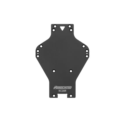 Team Associated RC28R Chassis Plate (Black) – 21626
