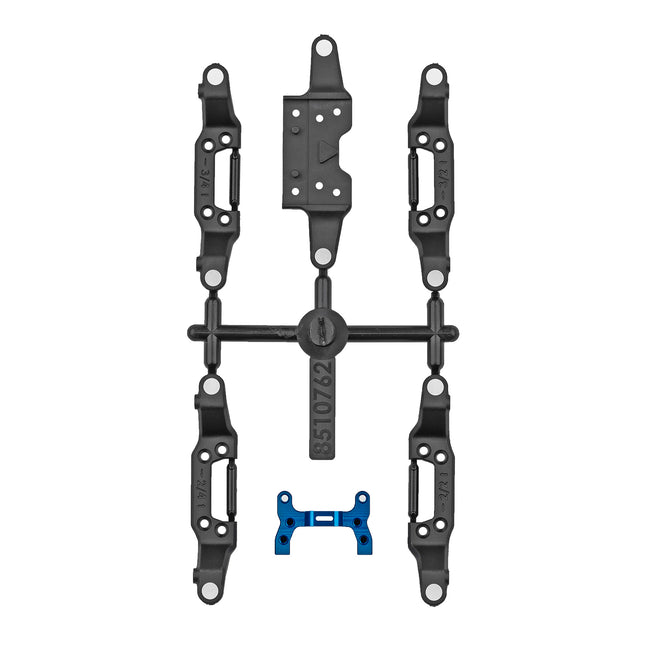 Team Associated RC28R Upper & Lower Front Suspension Arm Set  Part #: 21634