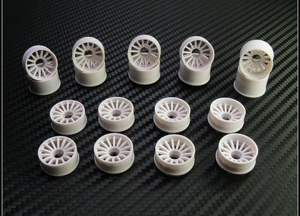 PN Racing Mini-Z 2WD Machine Cut 16-Spoke Front Wheels – 216YF0-216YF3 / 216WF0-216WF3