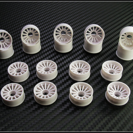 PN Racing Mini-Z 2WD Machine Cut 16-Spoke Rear Wheels – 216YR0-216YR3 / 216WR0-216WR3 / 216BR0-216BR3