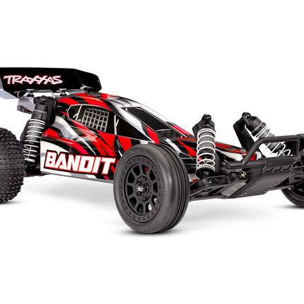 Traxxas Bandit HD 1/10 RTR 2WD Electric Buggy (Red) – XL-5 ESC, TQ 2.4GHz Radio, Battery & USB-C Charger | 24254-8