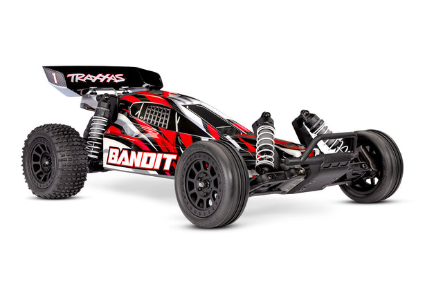 Traxxas Bandit HD 1/10 RTR 2WD Electric Buggy (Red) – XL-5 ESC, TQ 2.4GHz Radio, Battery & USB-C Charger | 24254-8
