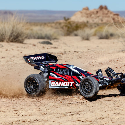 Traxxas Bandit HD 1/10 RTR 2WD Electric Buggy (Red) – XL-5 ESC, TQ 2.4GHz Radio, Battery & USB-C Charger | 24254-8
