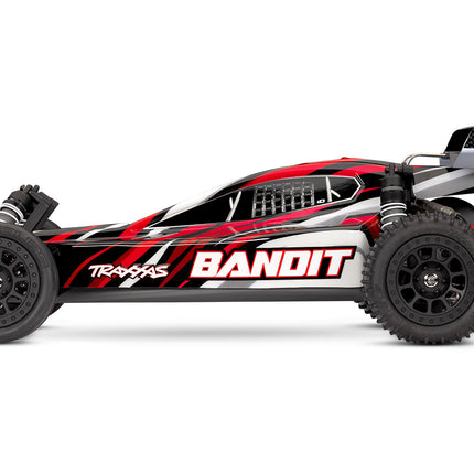 Traxxas Bandit HD 1/10 RTR 2WD Electric Buggy (Red) – XL-5 ESC, TQ 2.4GHz Radio, Battery & USB-C Charger | 24254-8